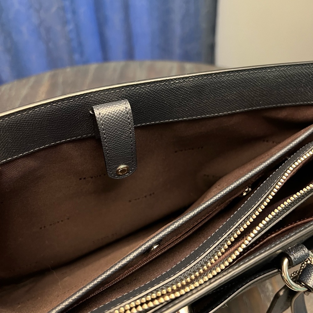 Coach Navy Folio Tote - Picture 8 of 12